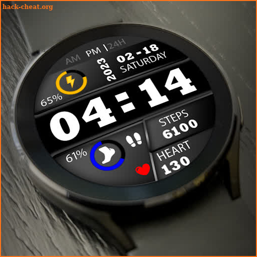 Key023 Digital Watch Face screenshot