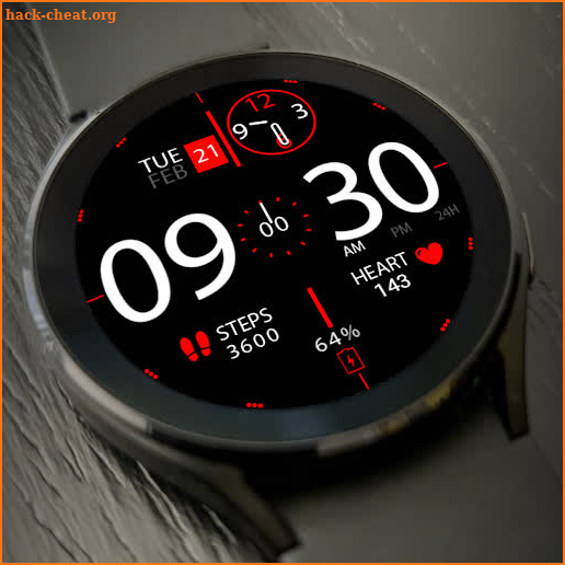 Key026 Hybrid Watch Face screenshot