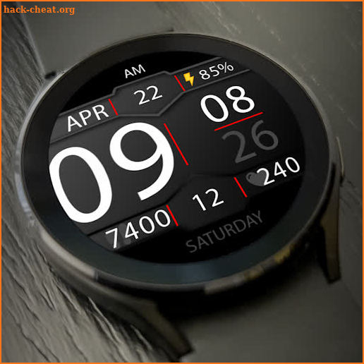 Key045 Digital Watch Face screenshot