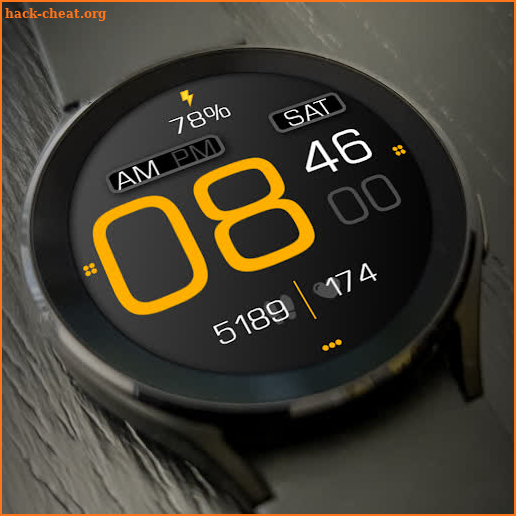 Key064 Digital Watch Face screenshot