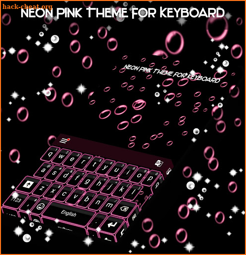 Keyboard Color Neon Pink screenshot