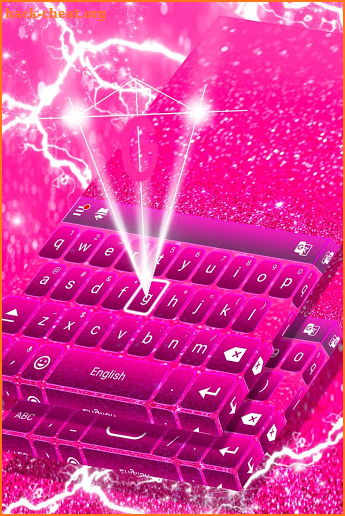 Keyboard Glitter Pink screenshot