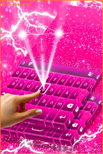 Keyboard Glitter Pink screenshot