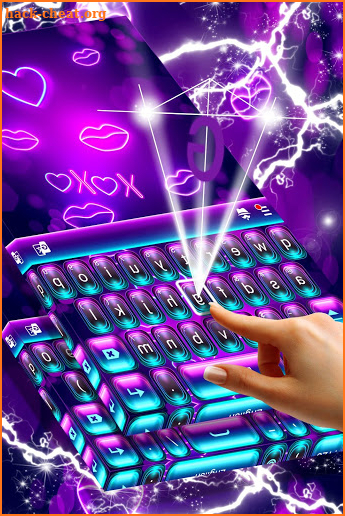 Keyboard Neon Colors screenshot