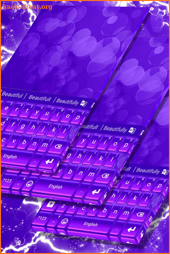 Keyboard Purple Glow screenshot