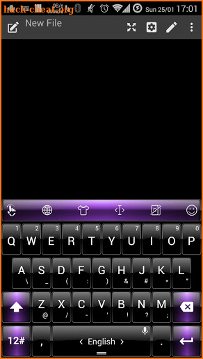 Keyboard Theme Dusk BK Purple screenshot