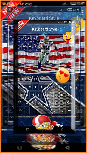 keyboard Theme FOR Dallas Cow"boyS screenshot