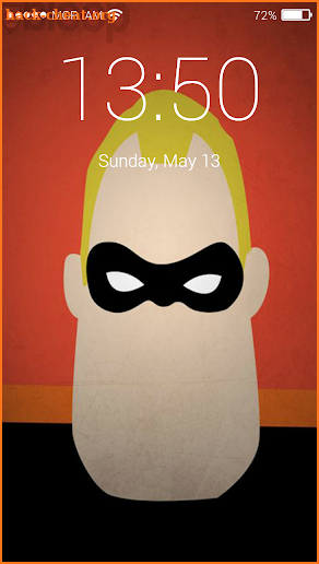 keyboard theme for the Incredibles 2 lockscreen HD screenshot