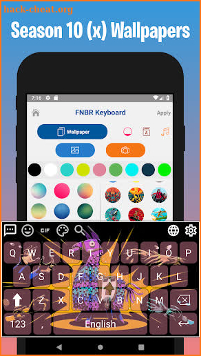 Keyboard Theme Fort FBR Season X - FBR S10 screenshot