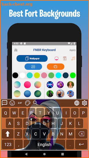 Keyboard Theme Fort FBR Season X - FBR S10 screenshot