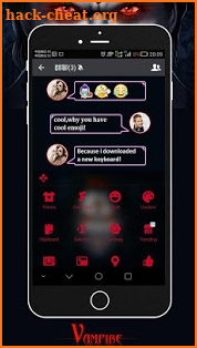 Keyboard - Vampire Scary Free Emoji Theme screenshot