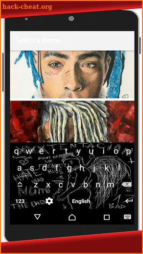 Keyboard with Xxxtentacion LLJ screenshot