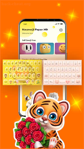 KeyMoji Paper HD screenshot