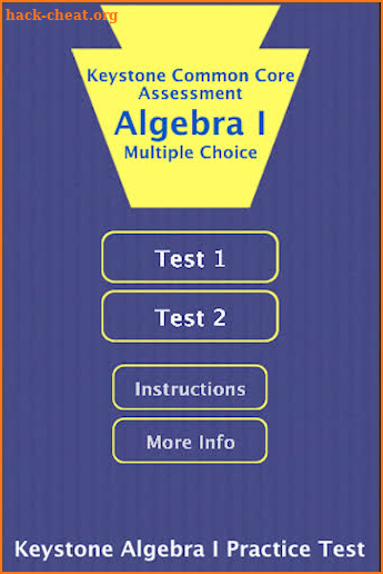 Keystone Alg I Practice Tests screenshot