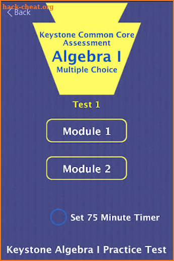 Keystone Alg I Practice Tests screenshot