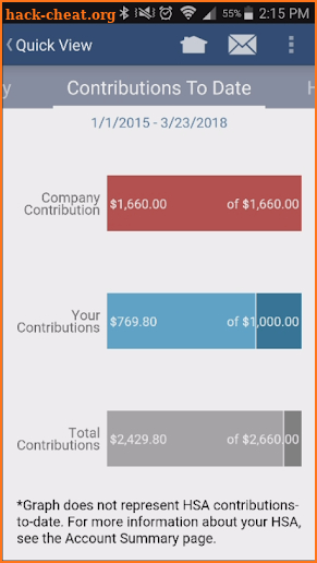 Keystone Flex Admin Benefits. screenshot