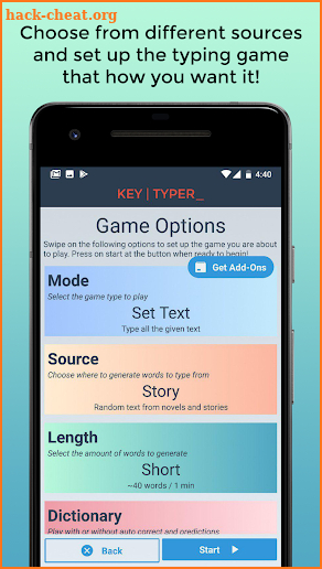 KeyTyper: Mobile Typing Game screenshot