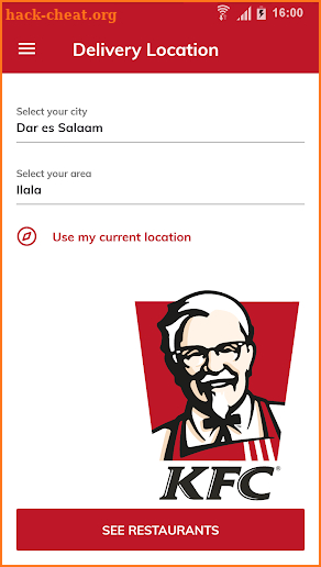 KFC Delivery screenshot