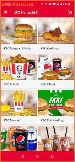 KFC Iceland screenshot