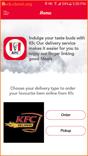 KFC Rwanda screenshot