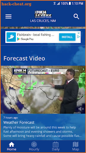 KFOX14 WX screenshot