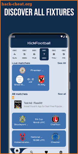 KickFootball-Live soccer screenshot