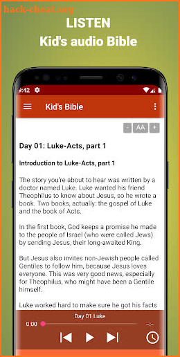 Kid's Bible app: audio book offline & free stories screenshot