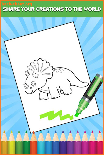 Kids Coloring Book Dinosaurs screenshot