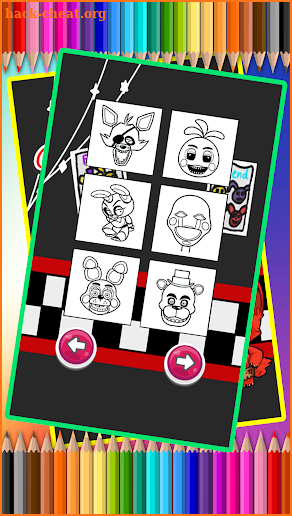 Kids Coloring Book Five Nights screenshot