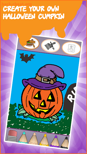 Kids coloring book halloween screenshot