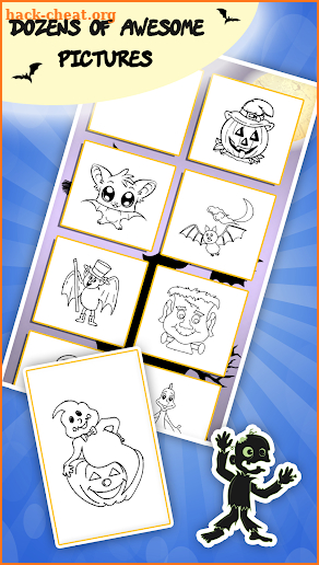 Kids coloring book halloween screenshot