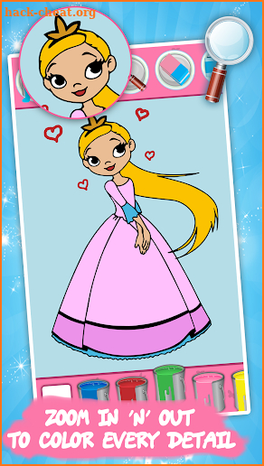 Kids coloring book: Princess screenshot