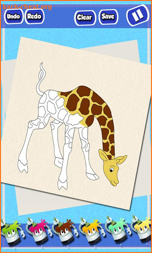 Kids Coloring Book: Zoo Animals screenshot