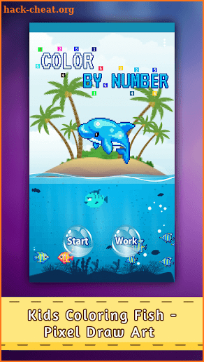 Kids Coloring Fish - Pixel Draw Art screenshot