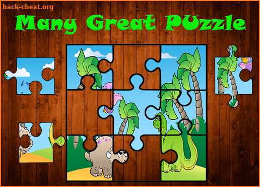 Kids Dino Cartoon Jigsaw Puzzle screenshot