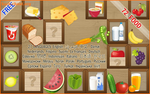 Kids Game – Memory Match Food screenshot