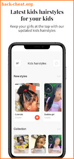 Kids hairstyles screenshot