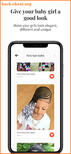 Kids hairstyles screenshot