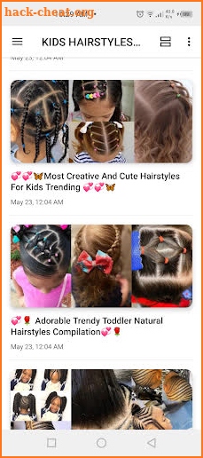 Kids hairstyles for girls screenshot