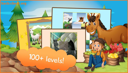 Kids Horses Slide Puzzle screenshot