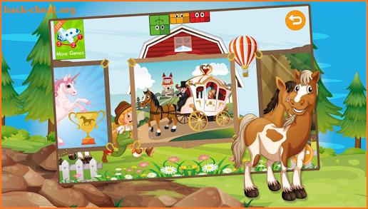 Kids Horses Slide Puzzle screenshot