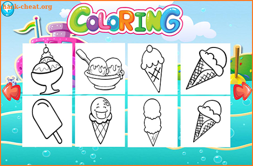 Kids Ice Cream - Coloring Book Education screenshot