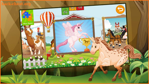 Kids Jigsaw Puzzle Horses screenshot