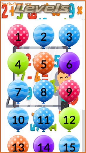 Kids Math Game Balloon Pop Math Quiz Kids 1-5grade screenshot