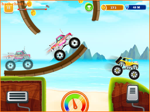 Kids Monster Truck Uphill Racing Game screenshot