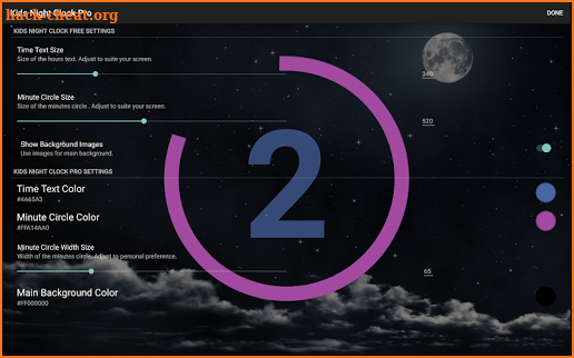Kids Night Clock Pro screenshot