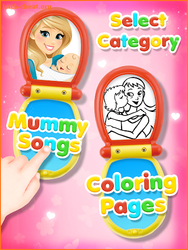 Kids Phone Mother Songs And Coloring Pages screenshot