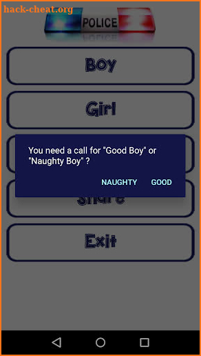 Kids police - fake call App screenshot