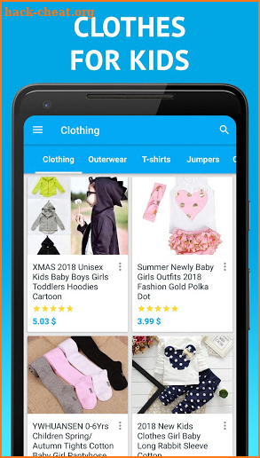 Kids store - goods, clothes and toys screenshot