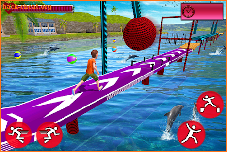 Kids Stunts Water Running Race screenshot